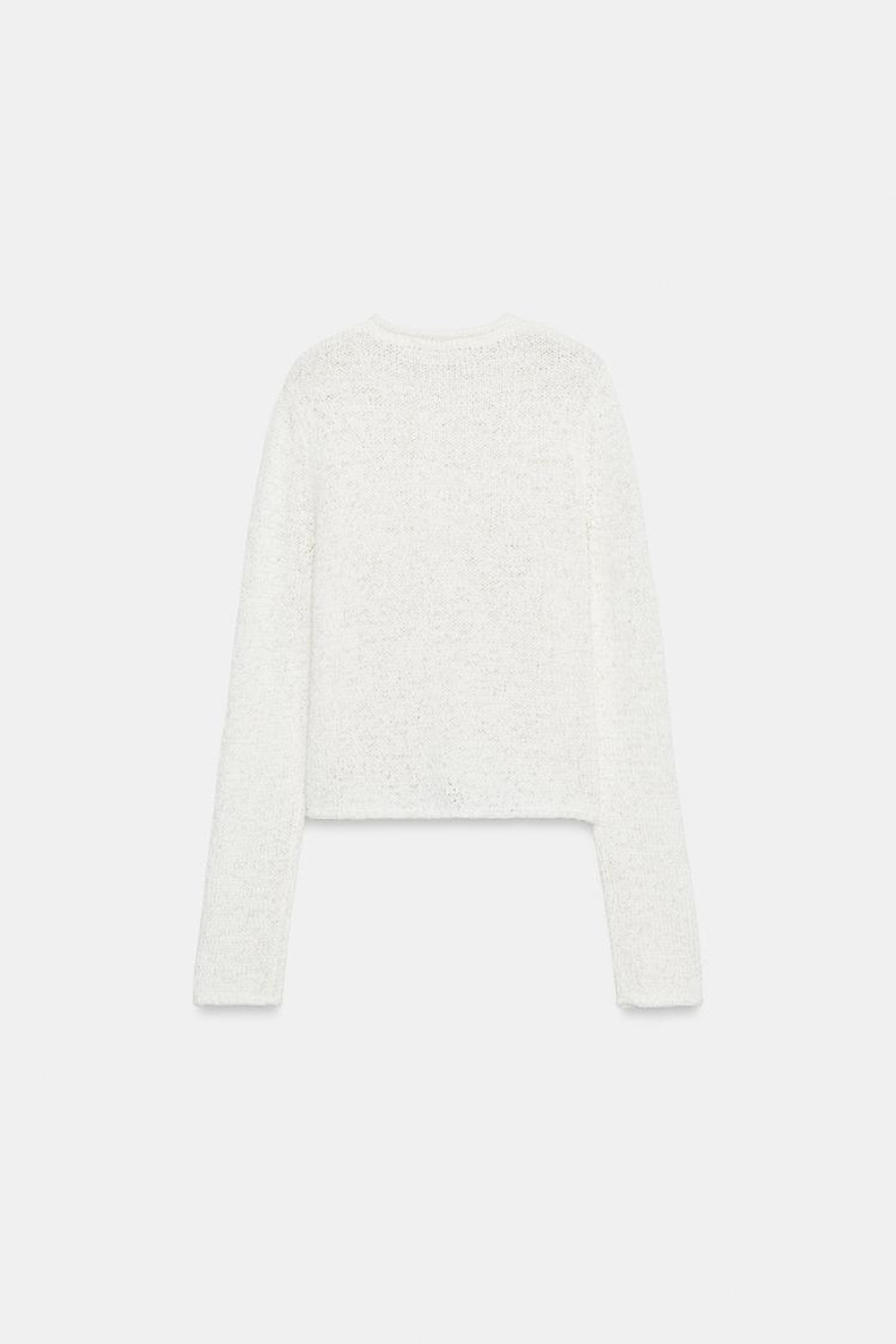 ZARA КАРДИГАН КРУПНОЙ ВЯЗКИ, ЭКРЮ