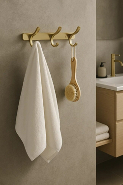 Крючок STWORKI Киркенес S45306GM матовое золото, на шурупах