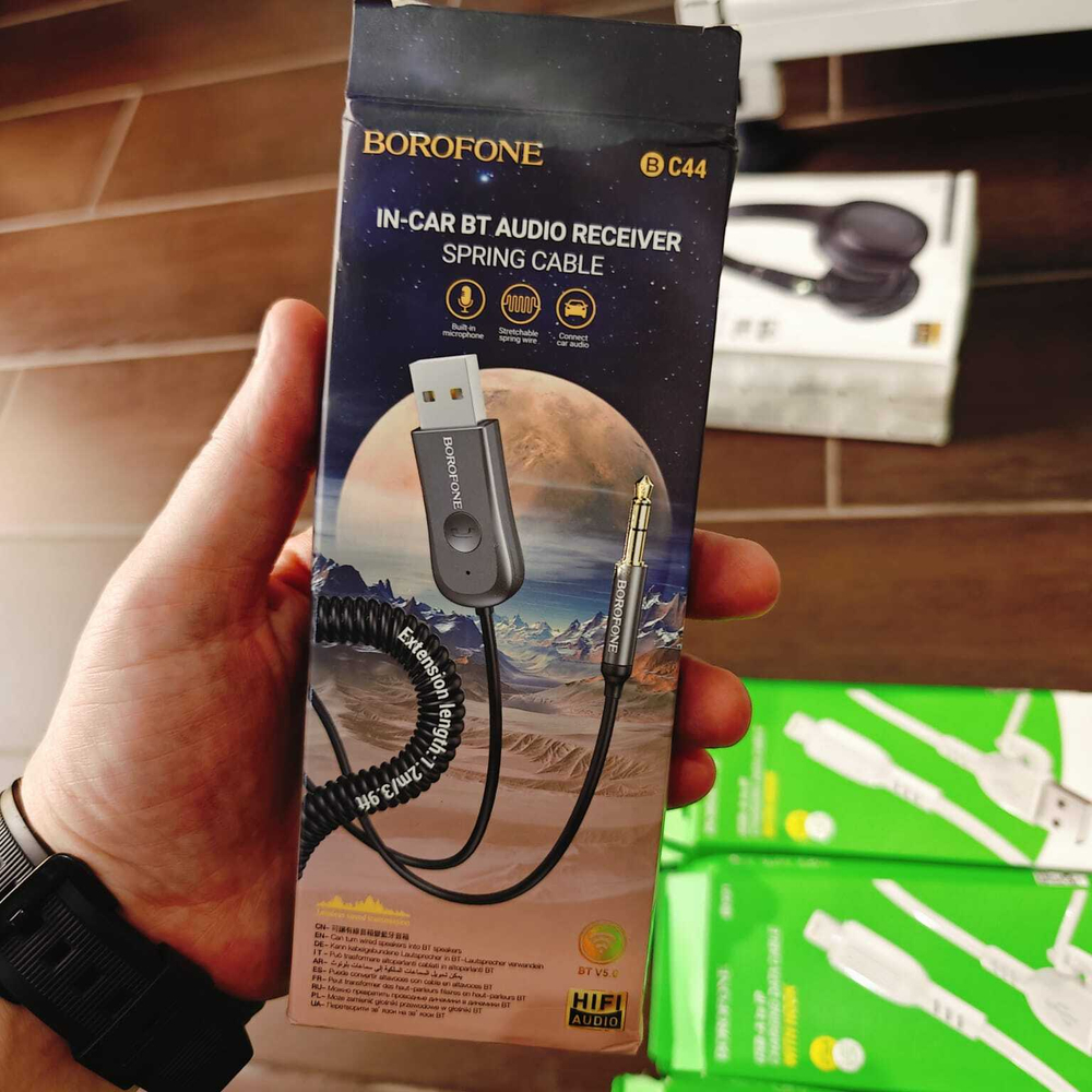 Bluetooth Aux адаптер BOROFONE BC44 мятая упаковка