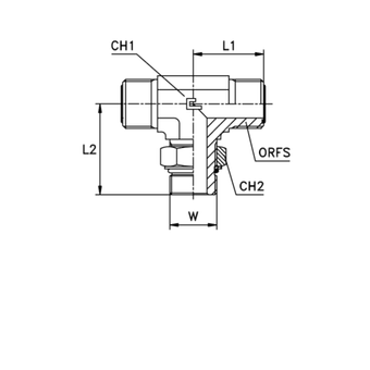 Штуцер FMTA D12 ORFS 13/16 - UNF 3/4