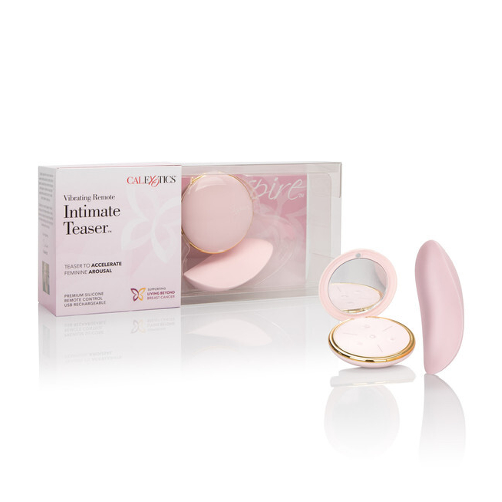 Женский клиторальный массажер на дистанционном управлении Intimate Teaser (10 режимов) (Цвет: нежно-розовый)