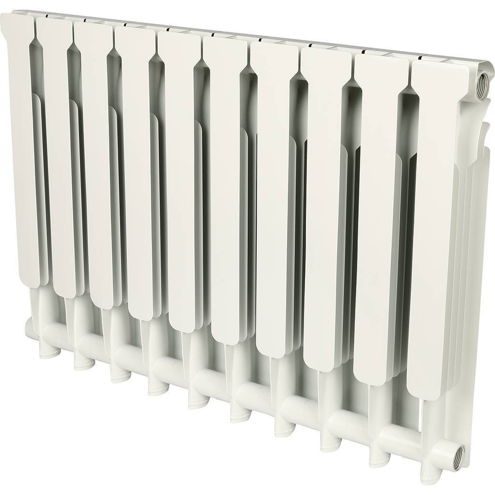 ROMMER AL500-80-80-100 10 секции радиатор алюминиевый (RAL9016)