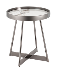 Журнальный столик Гера 50*50 см белая керамика