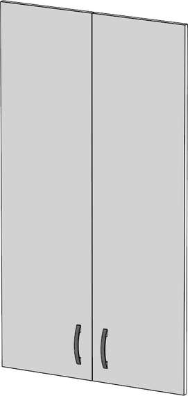 Двери верхние средние из ЛДСП Стандарт Pro белый
