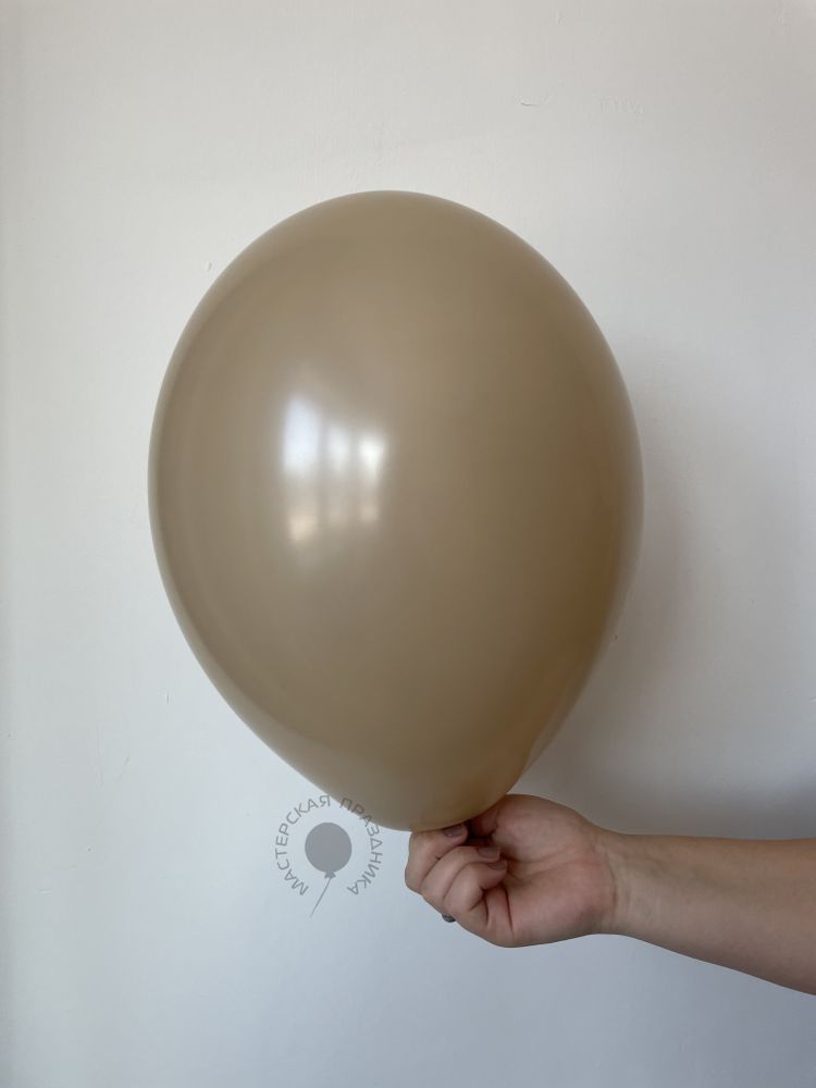 B Шар пастель 12"/30 см миндаль / Almond (БГ-17)