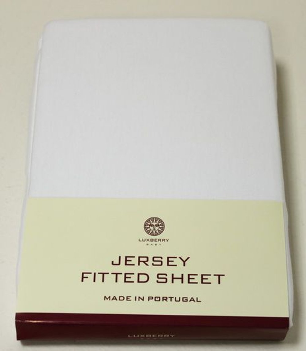 Элитная простыня детская на резинке белая от Luxberry
