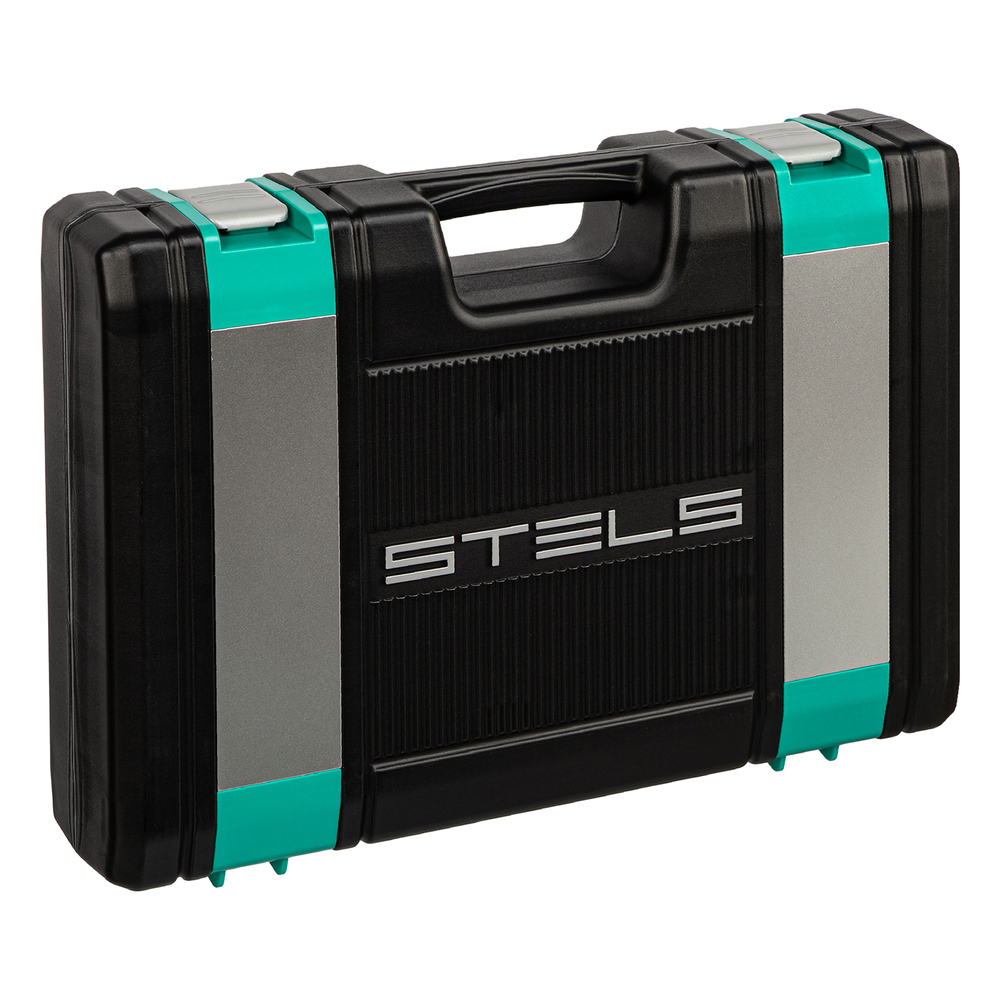 Набор инструментов, 1/2", 1/4", CrV, пластиковый кейс 76 предметов Stels