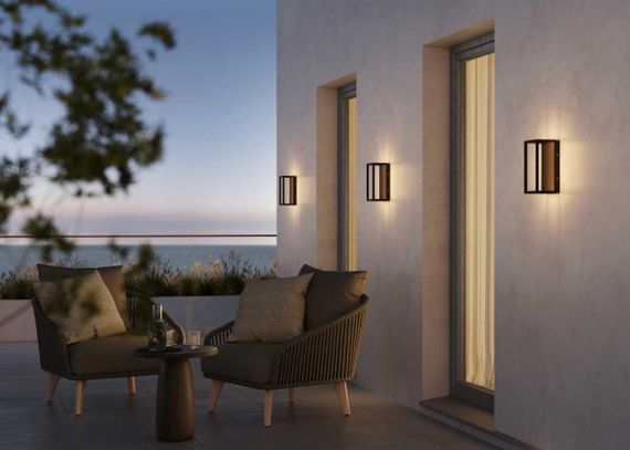 Уличный настенный светильник Maytoni Outdoor Frame O527WL-L12B3K