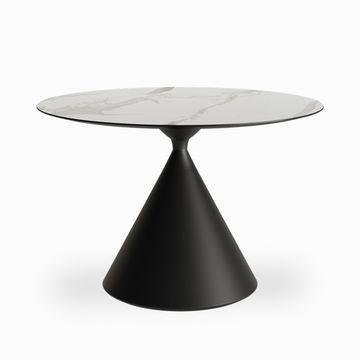 Обеденный стол Cardiff Sole диаметр 120 белый матовый