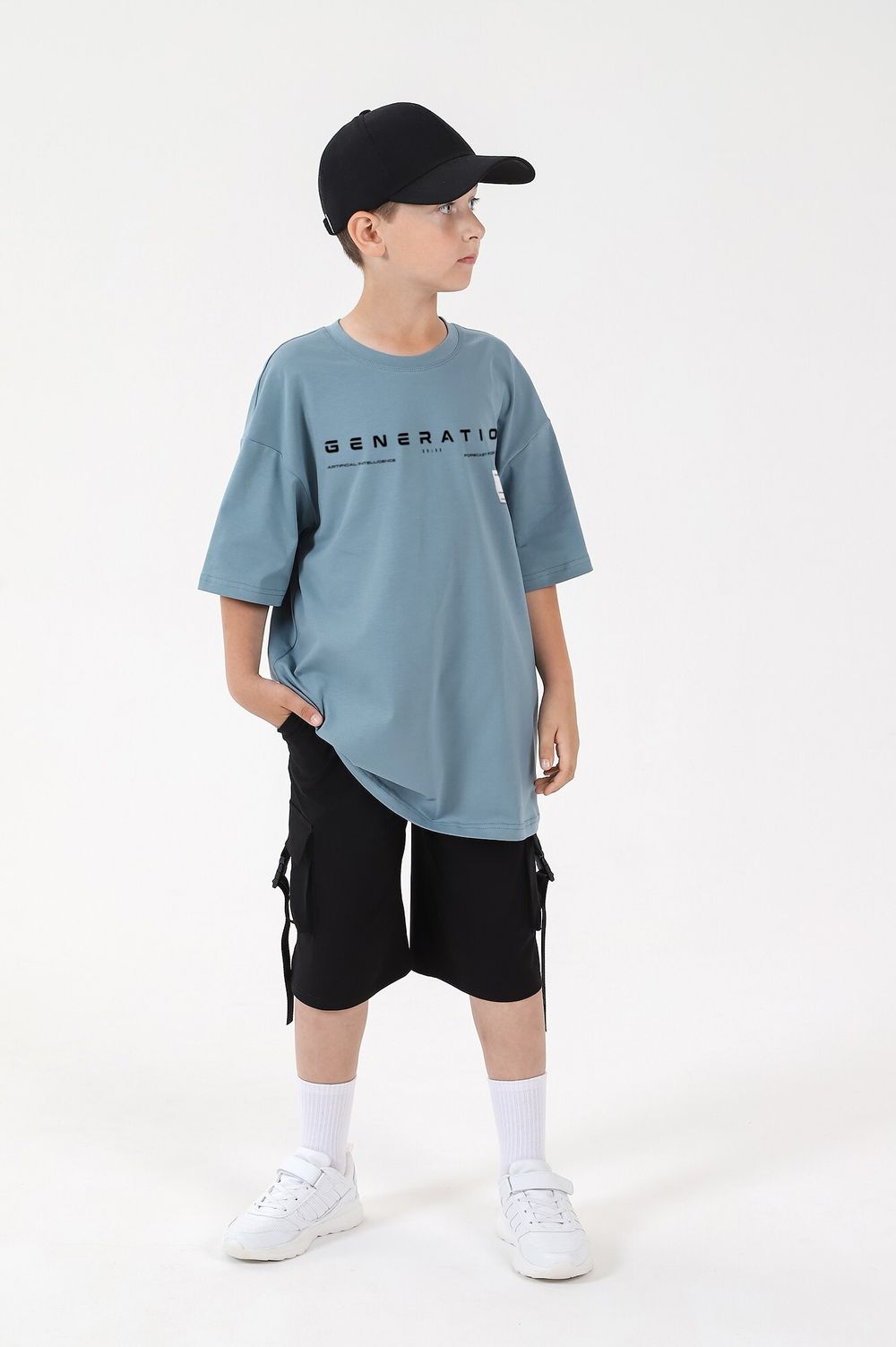 Фуфайка (футболка) для мальчика Леон-1 Виотекс ПЕПЕЛЬНЫЙ