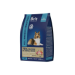 Корм для собак сухой BRIT PREMIUM с ягнёнком и индейкой для собак всех пород "Dog Sensitive", 1кг