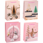 Пакет подарочный «Стильная зима» 18*24*8,5 см