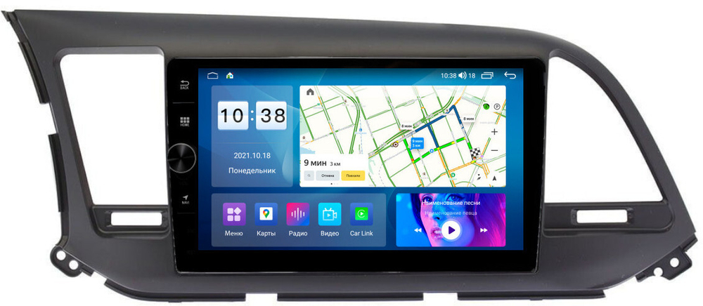 Магнитола для Hyundai Elantra 2016-2018 - Parafar PF581FHDAV на Android 13, 8-ядер, 2Гб+32Гб, CarPlay, 4G SIM-слот