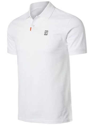 Мужское поло теннисное Nike Polo Slam Slim M - white/white