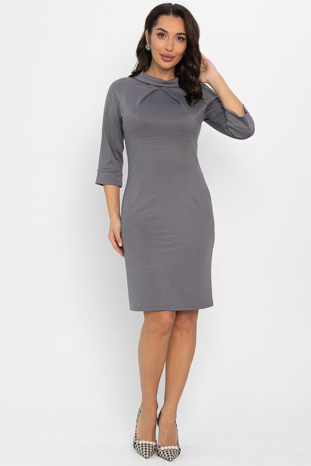 Платье трикотажное Эмми (серое) П14598-10М LT Collection
