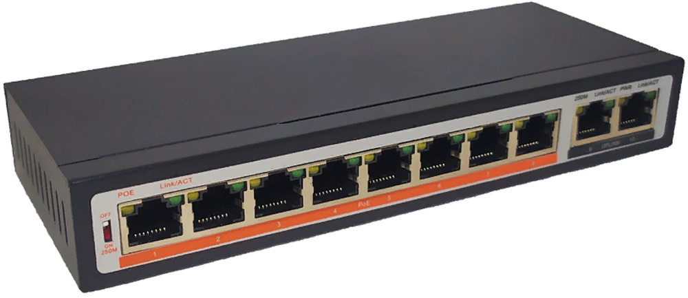 Коммутатор неуправляемый True IP Systems TI-208P