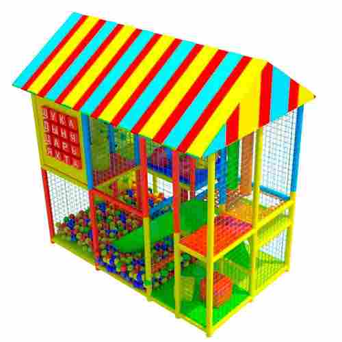 Детский игровой лабиринт с крышей «Мир прыжков и улыбок» 4,43×2,46×3,2 м