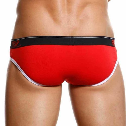 Мужские трусы брифы WangJiang красные WG00130
