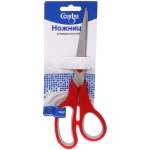 Ножницы универсальные бытовые «VOSTOKDOM», цвет микс красный/голубой, 21см (блистер Селфи)