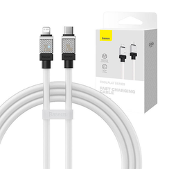 Кабель Baseus Coolplay Series Fast Charging Cable USB Type-C to Lightning 20W 1 м белый (CAKW000002)