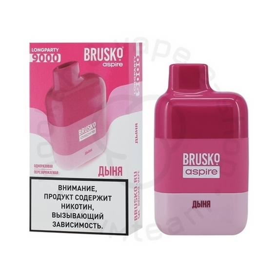 Одноразовая ЭС BRUSKO LONGPARTY 9000 с ароматом Дыни, 20мг/см3, 9 мл. (М)