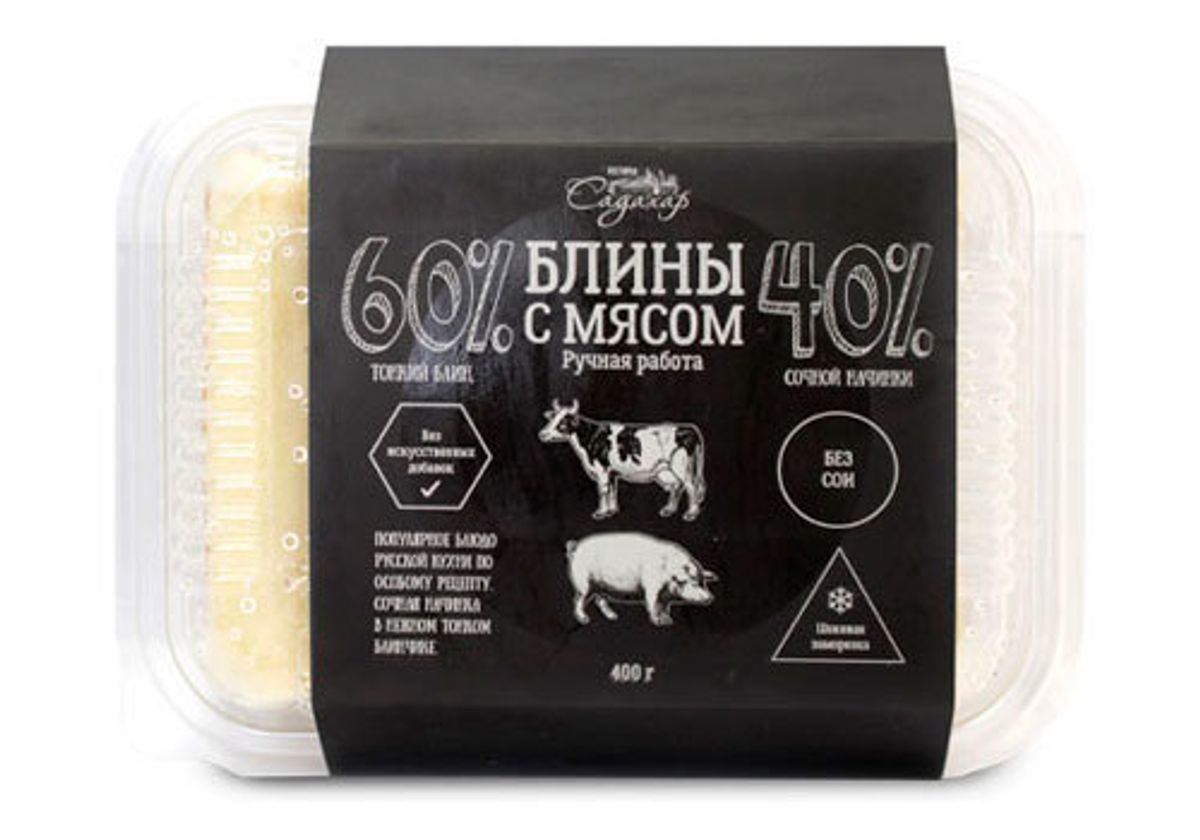 Блины "Садахар" с говядиной и свининой, 400г