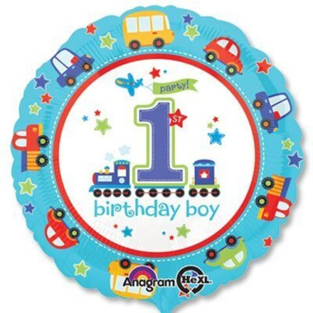 А Круг С РИС 18" 1-й День Рожденья мальчик