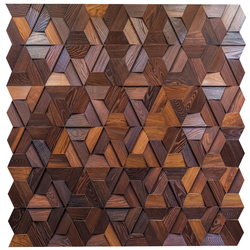 Деревянная мозаика для стен Wood Mosaic Магна термо