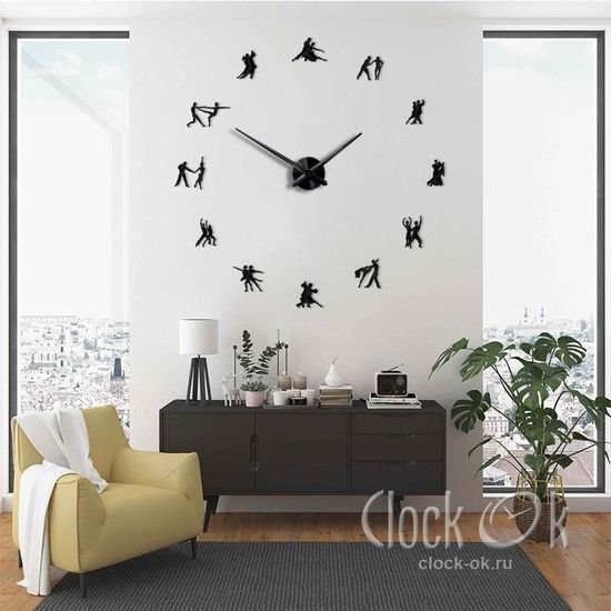 Настенные 3D часы World Dance