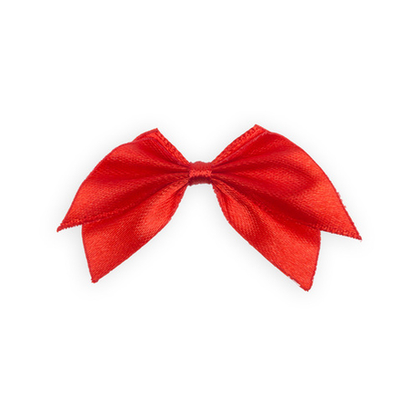 Бантик текстильный пришивной  "BLITZ" , №111 красный