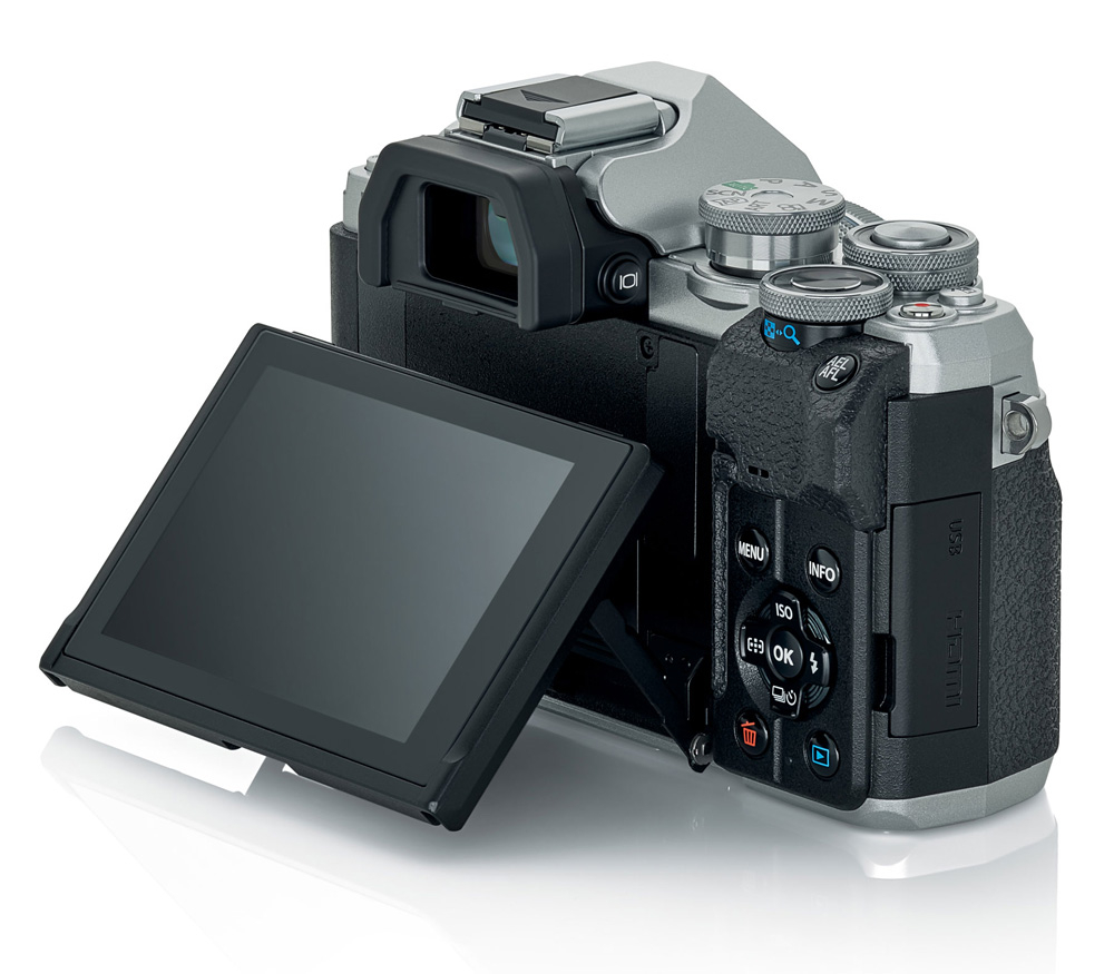 Беззеркальный фотоаппарат OM System OM-D E-M10 Mark IV Kit 14-42 EZ + 40-150 R, серебристый