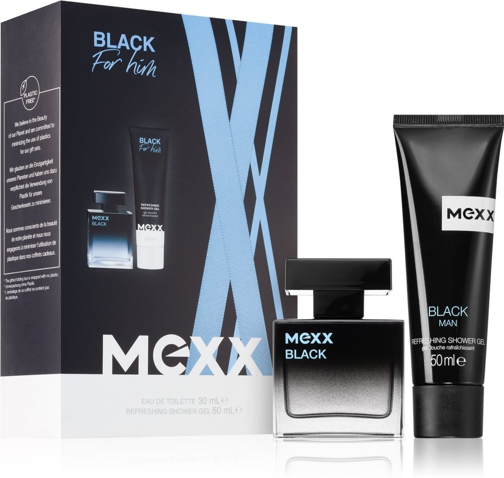 Mexx Eau de toilette 30 мл + refreshing shower gel 50 мл Black Man