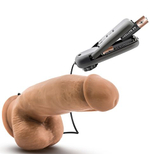 Смуглый вибратор MMA Fighter - 17,8 см. (Цвет: кофейный)