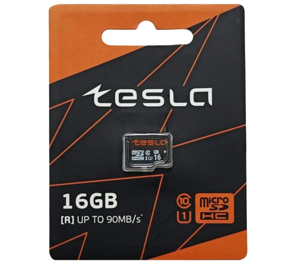 Карта памяти TESLA 16Гб microSDHC, C10/UHS-I U1 (TSLMSD016GU1)