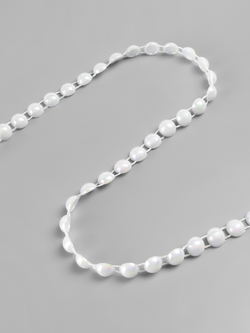 Жемчуг на нитях, с голографией, плоский 10 мм