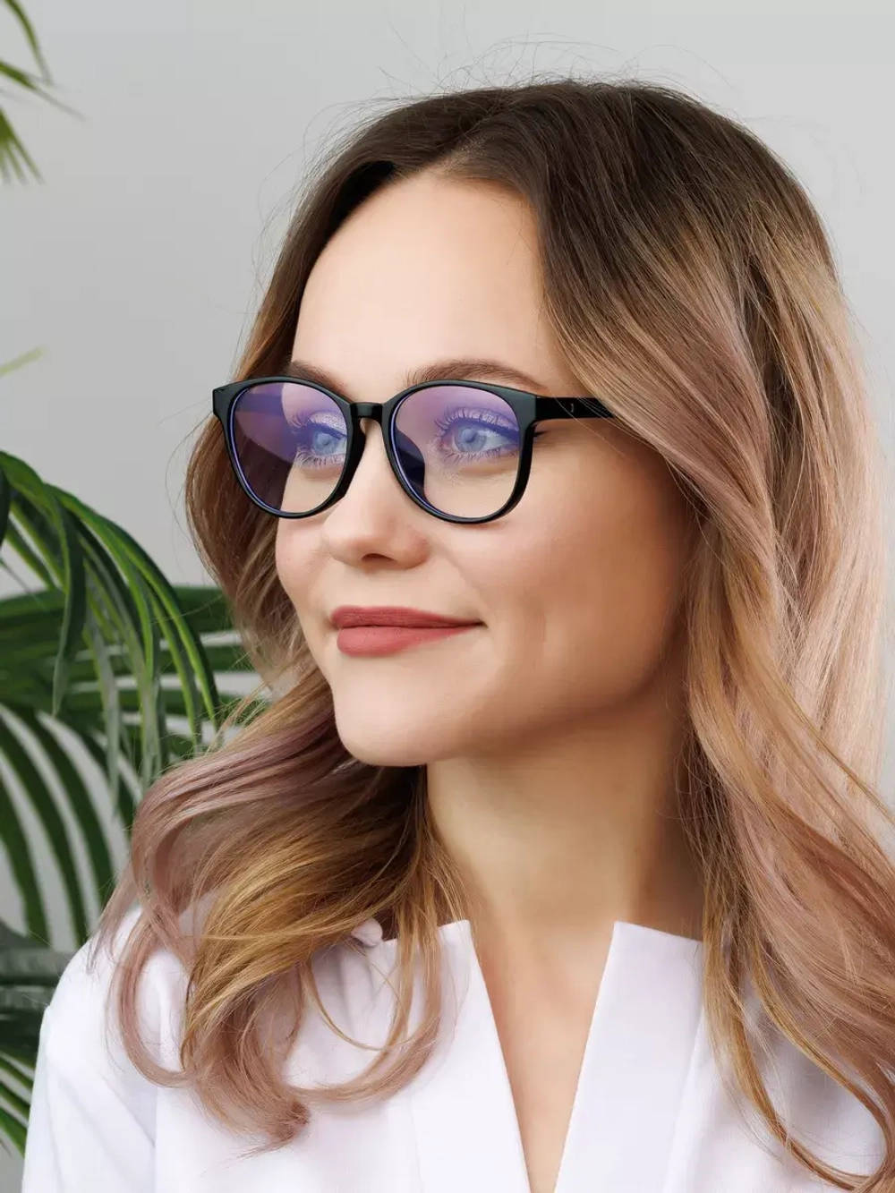 Очки для компьютера имиджевые защитные прозрачные нулевки