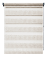 Рулонная штора День-Ночь Люкс, ткань 8925 Канзас, цвет натуральный