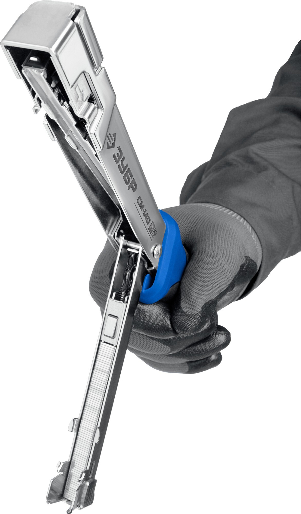 ЗУБР СМ-140, тип 140 (G/11/57) 20GA (6 - 10 мм), высокоскоростной стальной cкобозабиватель (31542)