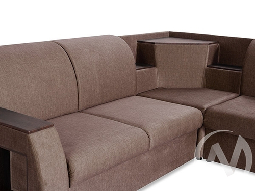 Диван угловой Сенатор (ДУ) 2022 SQUARE 29 (велюр какао)
