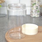 Емкость для сыпучих продуктов 1л "Asti" (светло-бежевый)