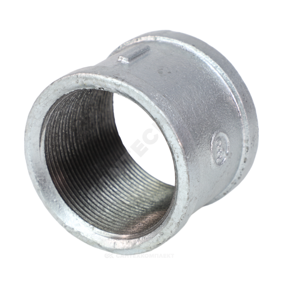 Муфта прямая чугун оц Ду 40 (1 1/2") ВР Fittex PLUS