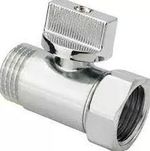 Кран шаровой мини хромированный ДУ15 (1/2) AQUALINK Г/Ш ручка-флажок (1318) (200/20)