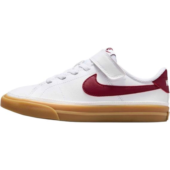 NIKE Court Legacy Детские Скейтборды Низкие Белые/Желто-Желтые/Командно-Красные Дети
