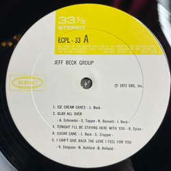 Винтажная виниловая пластинка LP Jeff Beck Group (Japan 1972) (No Obi) Sugar Cane