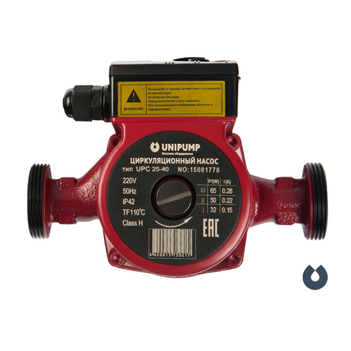 Насос циркуляционный UNIPUMP UPC 32-40 180, с гайками АКЦИЯ