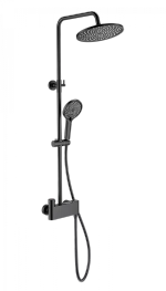 Душевая система с термостатом WONZON & WOGHAND MUSE Corno WW-B3110-MB черный матовый