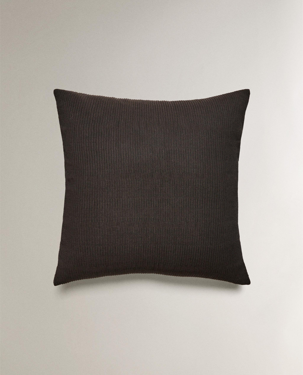Zara Home наволочка декоративная из хлопка, коричневый, 60x60 см