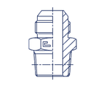 Штуцер FC JIC 9/16" NPT1/4"