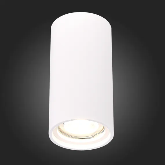 ST155.502.01 Светильник потолочный Белый GU10 1*50W IP20 D70xH140 180-240V Без ламп Накладные светильники