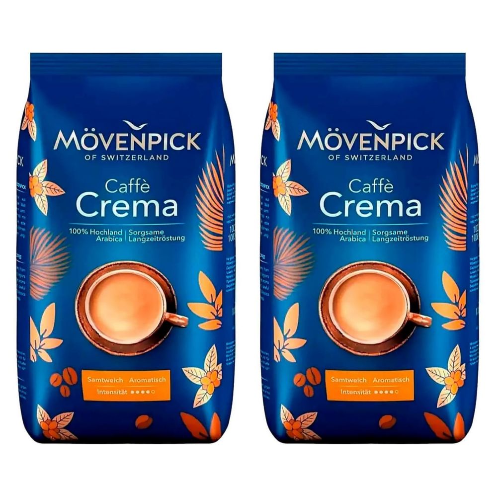Кофе в зернах Movenpick Caffe Crema 500 г, 2 шт